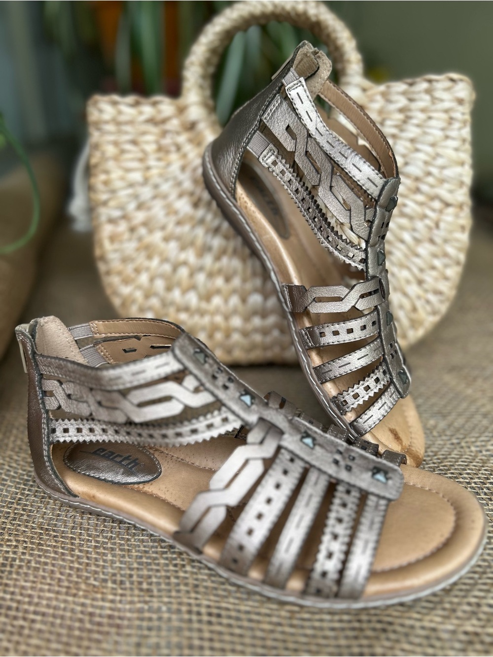 Earth Bay gladiator leather sandals